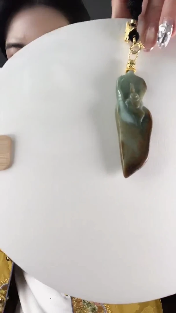 【闪购商品】翡翠颈饰未镶嵌无相观音