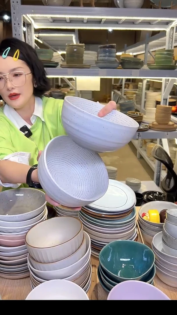 瓷415 外贸尾货高温釉下彩陶瓷餐具默认微瑕