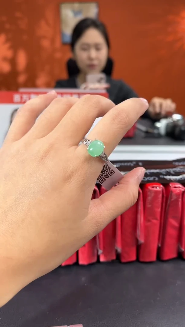 银S925镶嵌挂件翡翠边城刀客/2346002X/