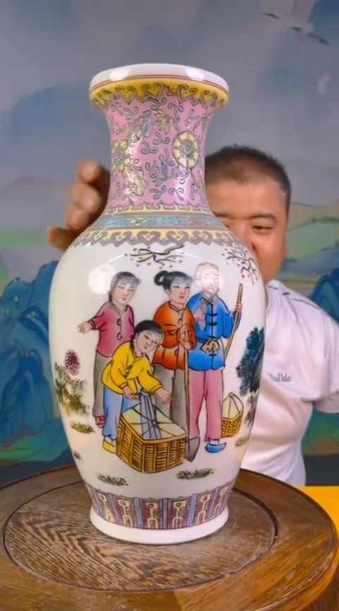 摆件景德镇陶瓷青花摆件85