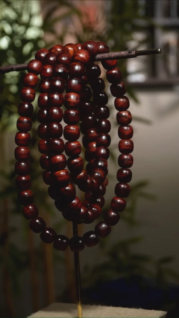 手串/手链黄花梨/降香黄檀海南黄花梨1.0cm*108桶珠