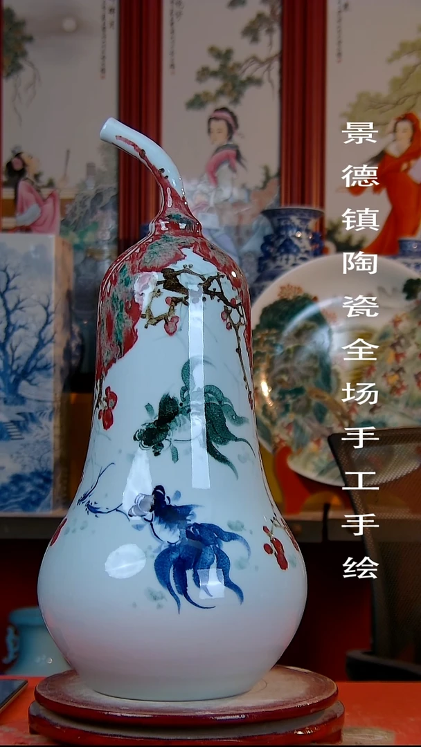 摆件景德镇陶瓷 全场手工手绘