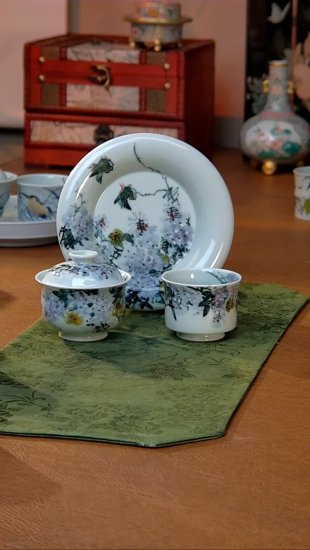 {质价比心选}李老师手绘紫藤花套组