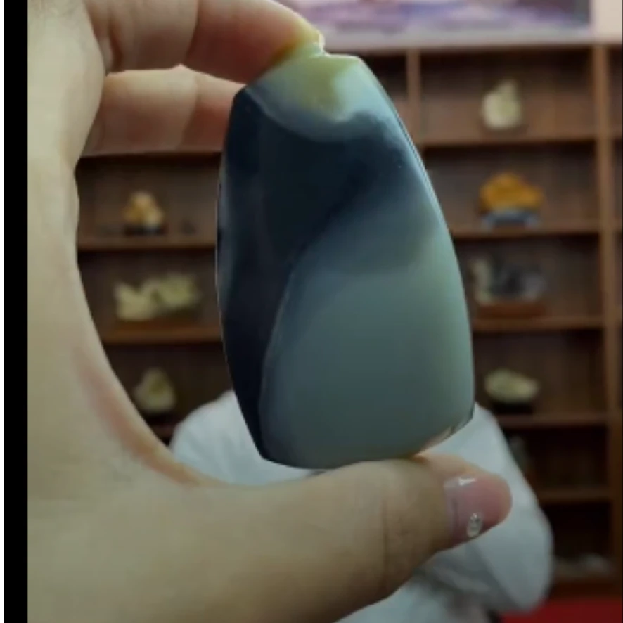 和田青海无事牌吊坠-