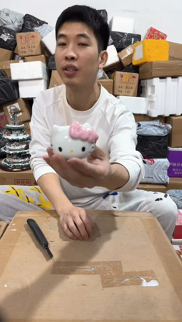 瓷片粉色kt猫香薰