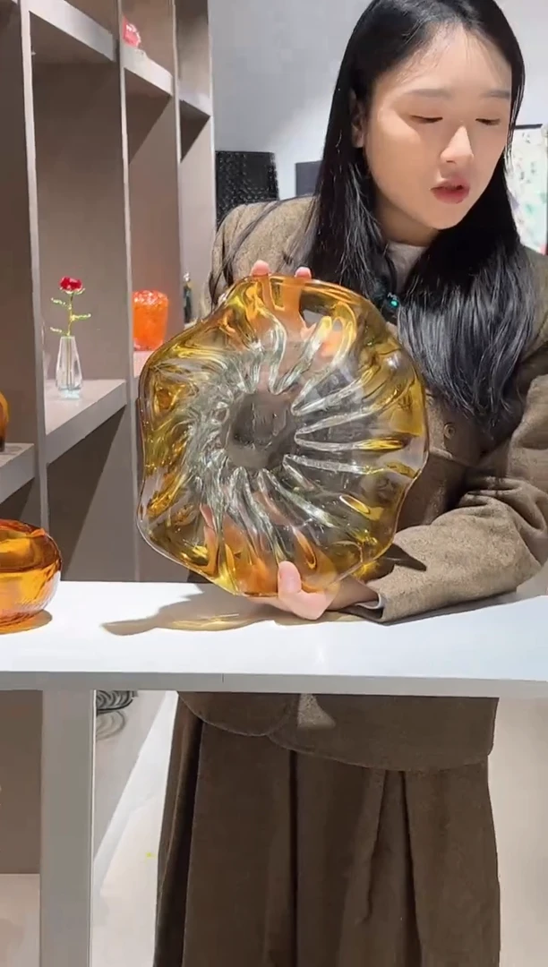 【闪购商品】琉璃琥珀果盘