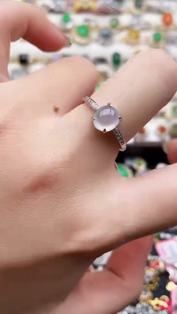 银S925镶嵌戒指翡翠72