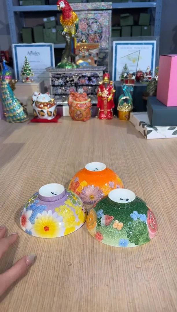 【闪购商品】杯虹月窑饭碗（橙绿紫）