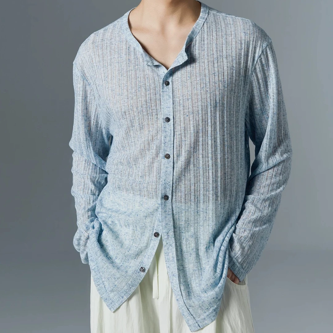 Minimalism 夏季亚麻防晒罩衫冰凉