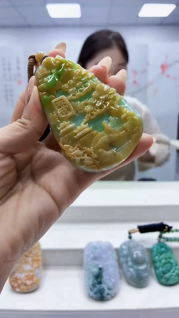 未镶嵌定制翡翠3099ty-毛货挂件65