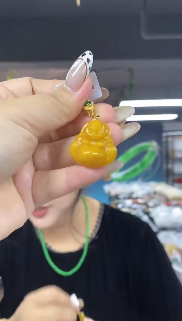 吊坠(不含链)未镶嵌翡翠多样性发其一颜色微差