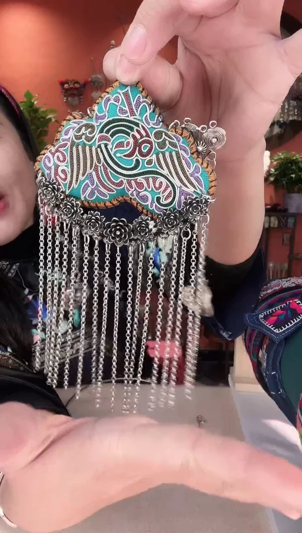 织绣非遗手工刺绣苗绣60