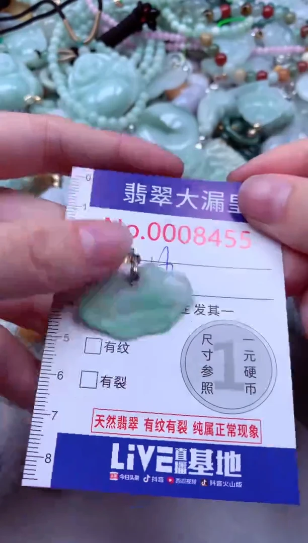 吊坠(不含链)未镶嵌翡翠8455