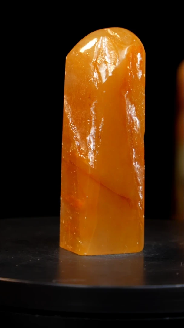 田黄石1玻璃冻印章印章印章