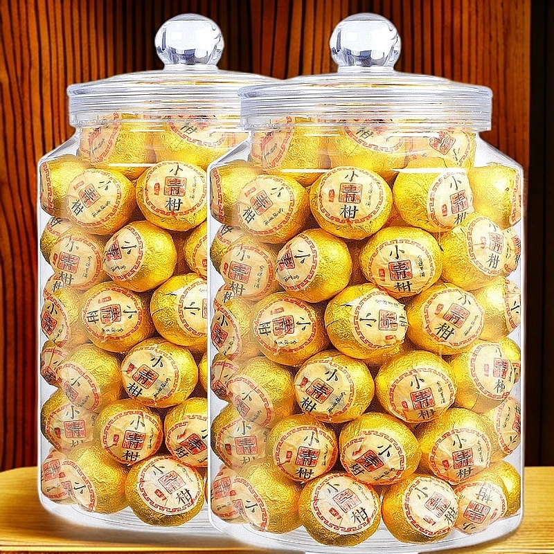 小青柑普洱茶熟茶茶叶罐装1000g柑普茶小青柑