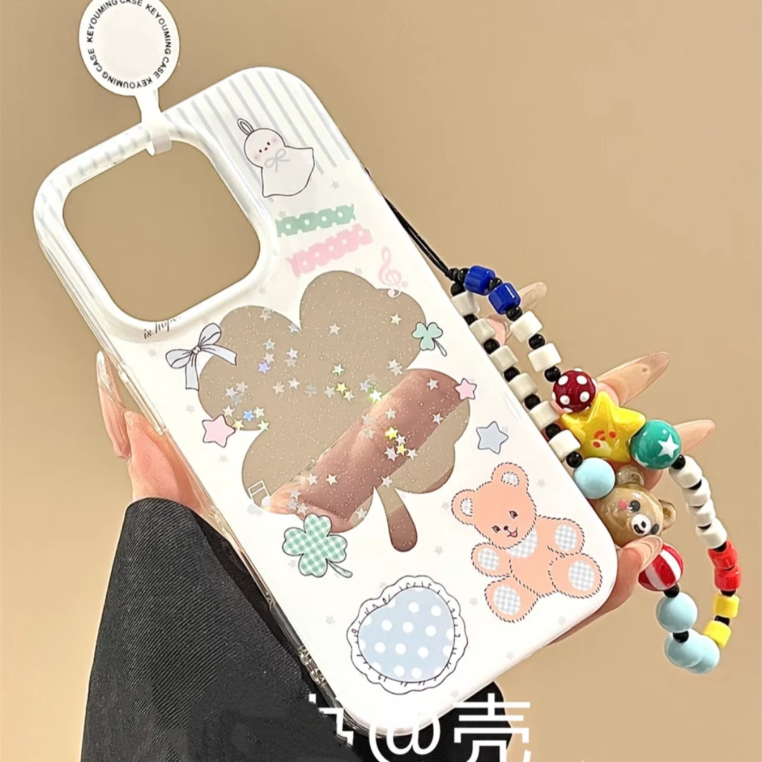 镂空小熊适用苹果16/15手机壳iphone13pro12女14小米oppo华为vivo