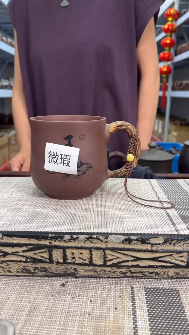 茶杯紫砂微瑕紫砂盖杯泡沫装