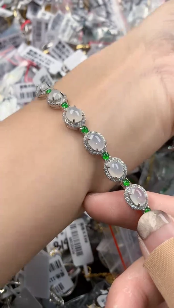 银S925镶嵌戒指翡翠333----7