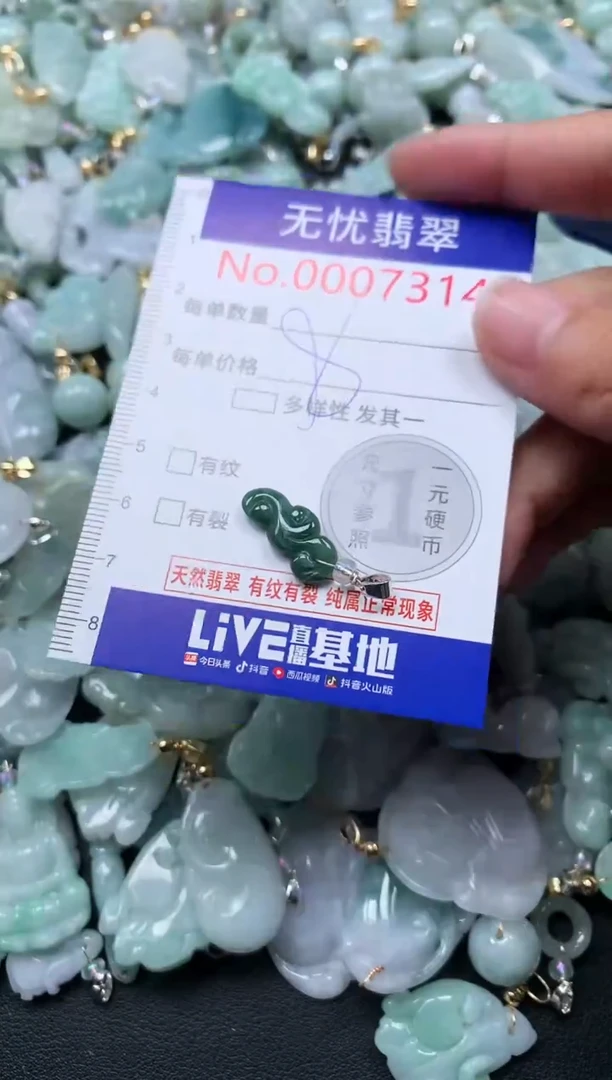 颈饰未镶嵌翡翠7314