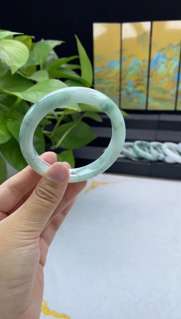 未镶嵌手镯翡翠11#天然A货翡翠手镯56-57圈口