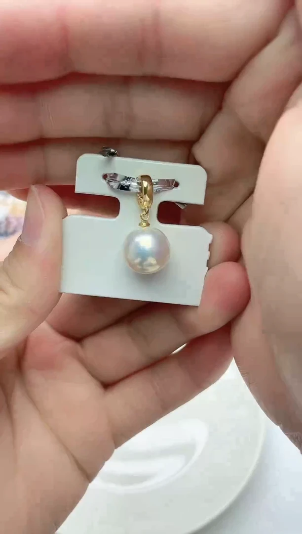 未镶嵌吊坠淡水珍珠白色系吊坠