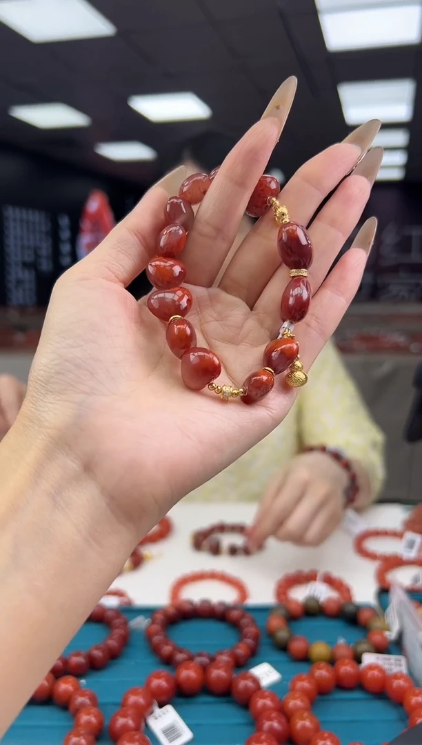 南红玛瑙珠串未镶嵌6.16-（多样式）