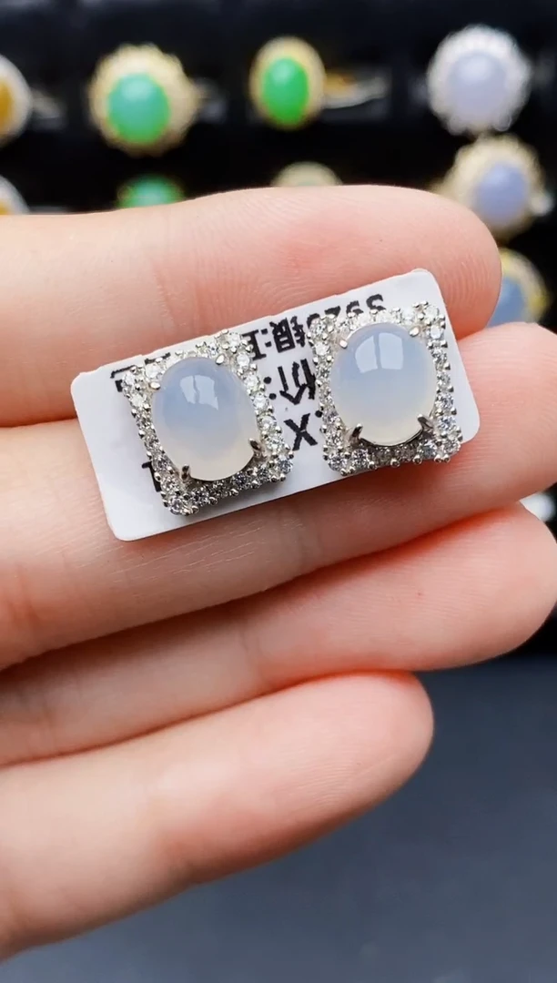银S925镶嵌戒指翡翠4114