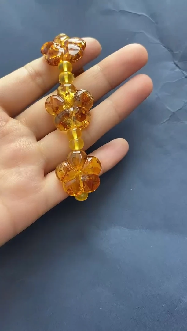 裸石琥珀未镶嵌手串