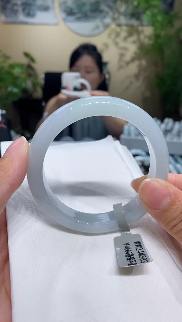 翡翠手镯未镶嵌翡翠57-58