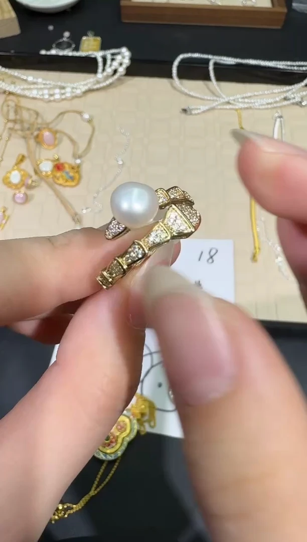 【闪购商品】淡水珍珠戒指合金X0209-77-17