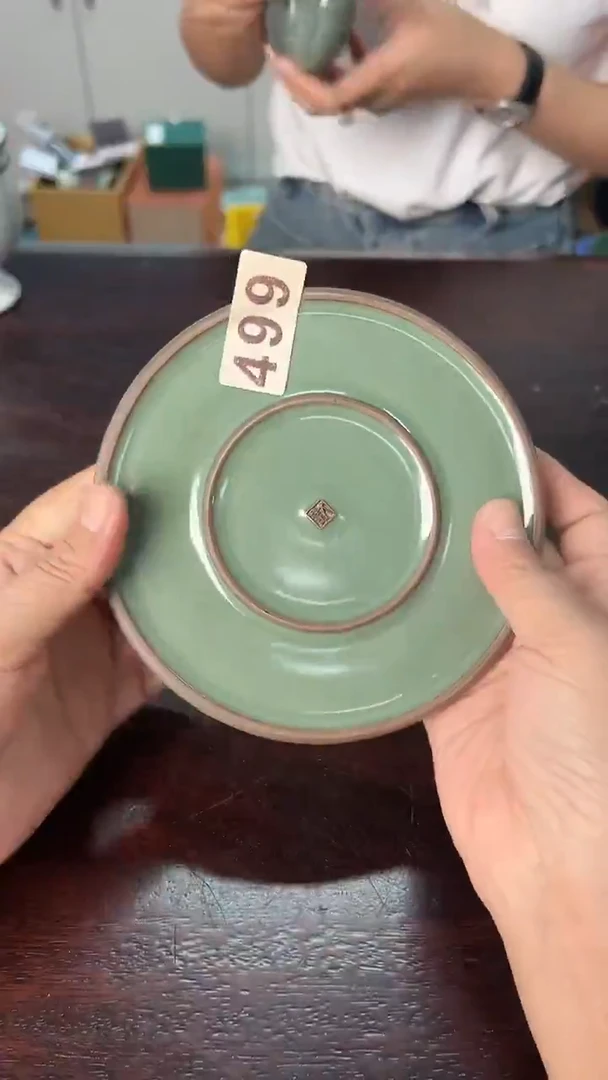 龙泉云间青瓷小米茶器