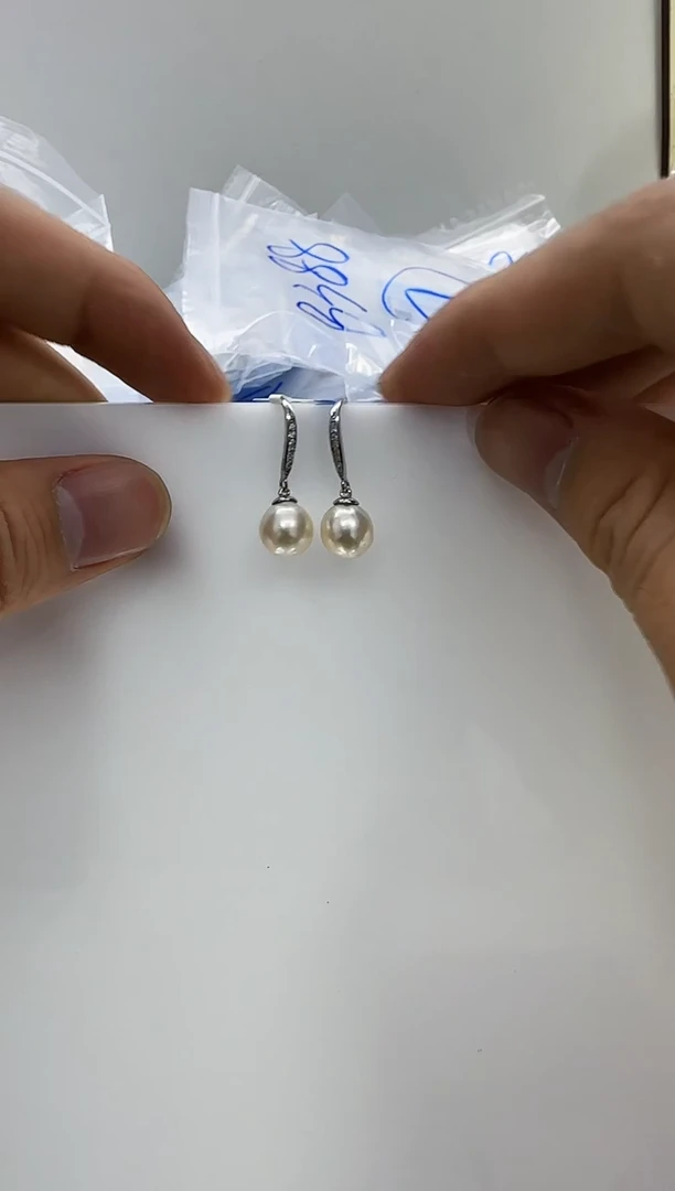 【闪购商品】淡水珍珠DA银S925镶嵌b559 耳环10
