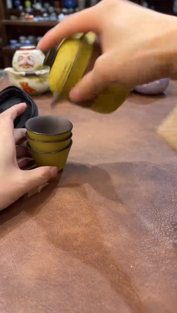 真的很便宜超好看会开片的旅行茶具