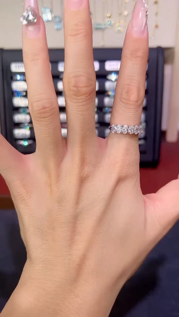 戒指银S925镶嵌长石0000