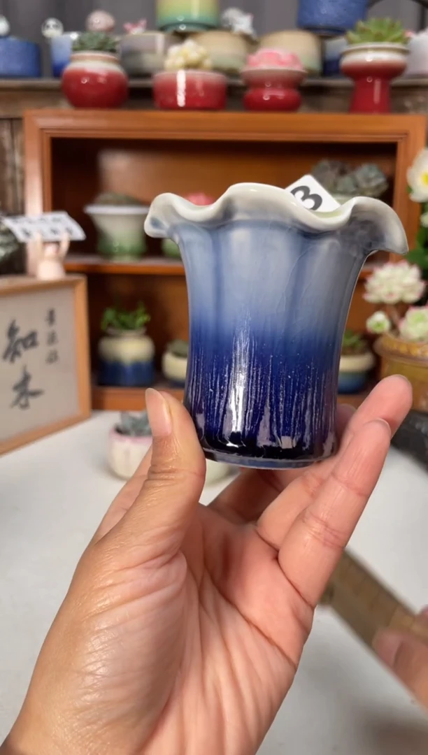 瓷片583知木小芳花盆