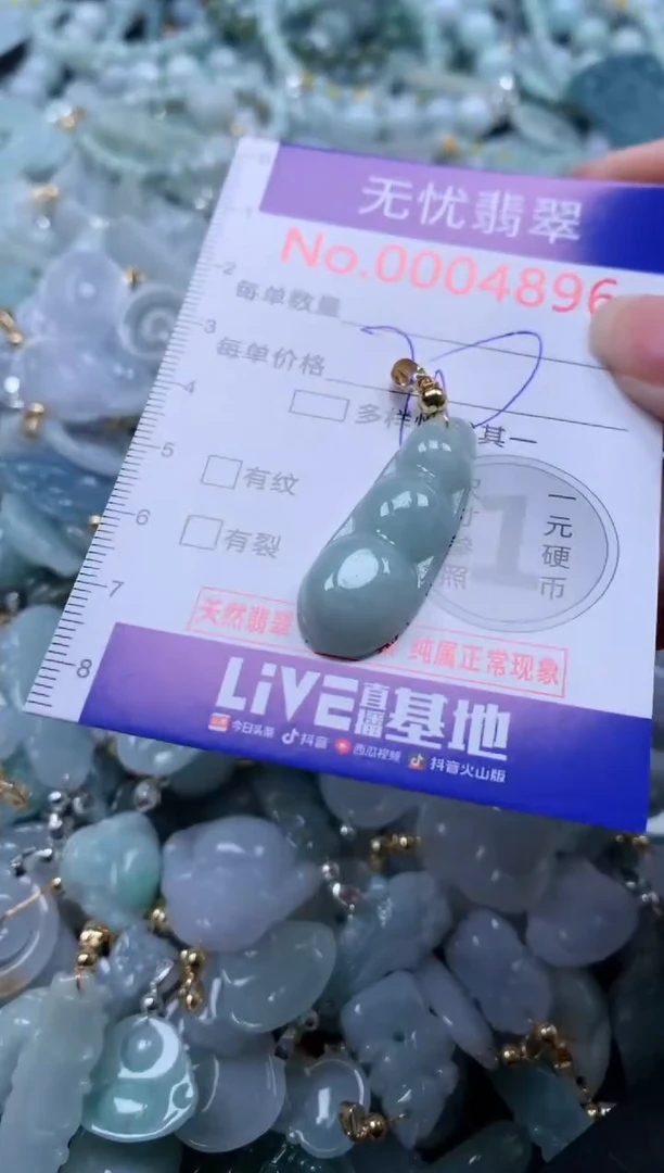 翡翠未镶嵌吊坠(不含链)4896