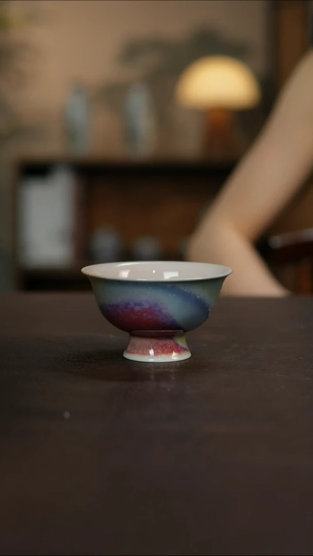 杯景德镇陶瓷杯碗柴烧多人微瑕