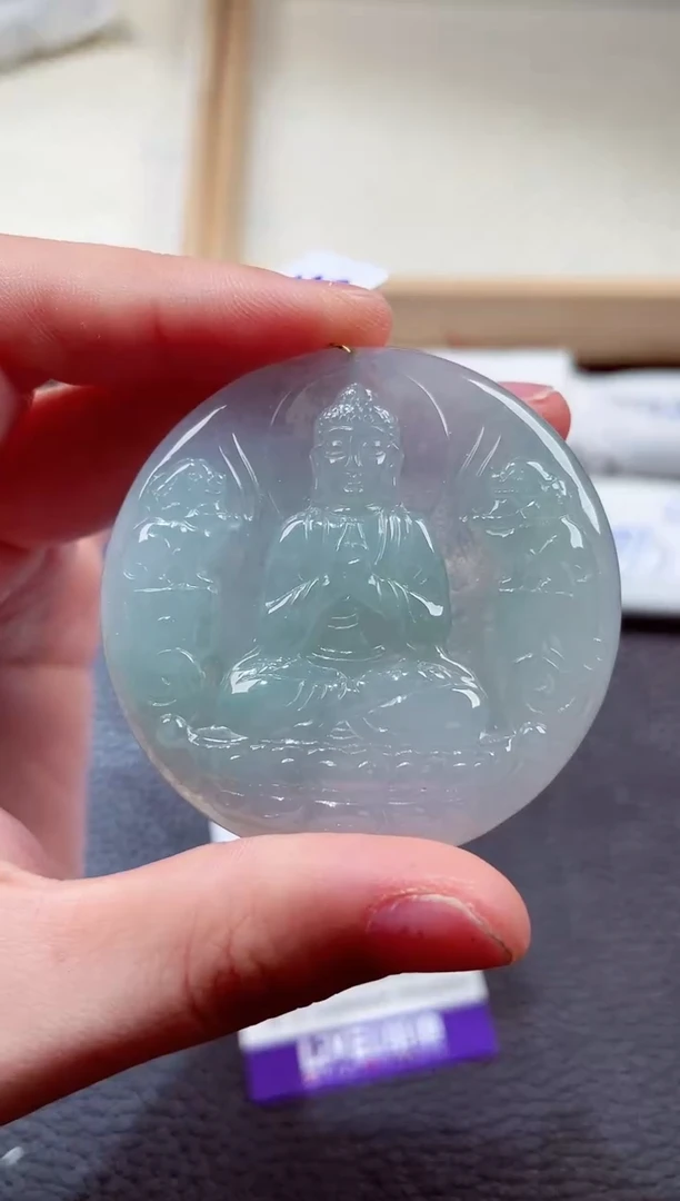 翡翠未镶嵌颈饰00002917大日