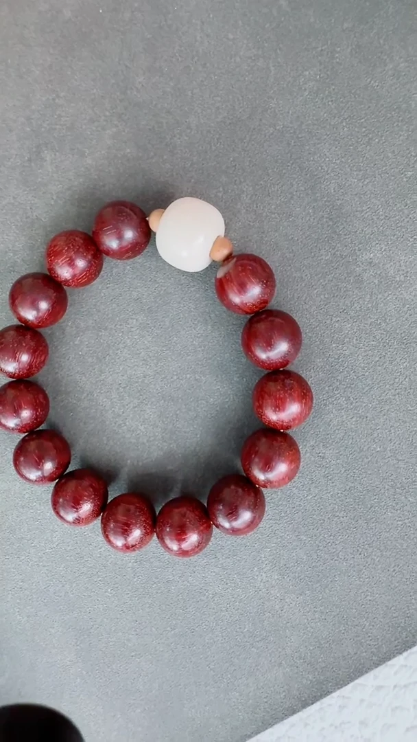 檀香紫檀（小叶紫檀）无事牌溜*Y330紫檀串配手串