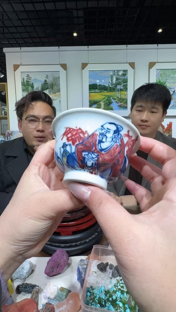 摆件陶郭晋陶瓷流水-12