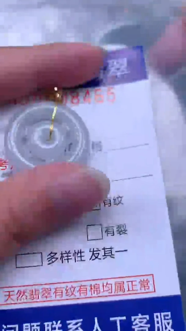 翡翠未镶嵌吊坠(不含链)1