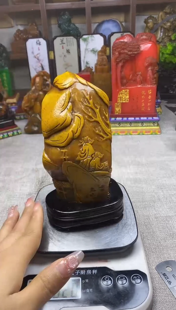 寿山石印石纯天然石料