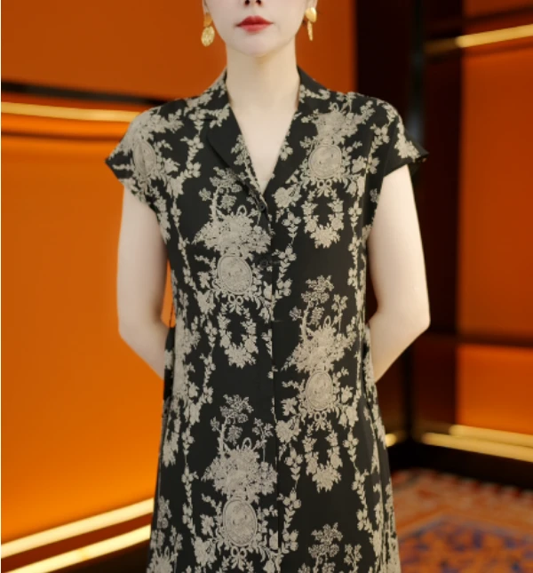 【送腰带】2025--夏季短袖条纹气质大方常规百搭连衣裙