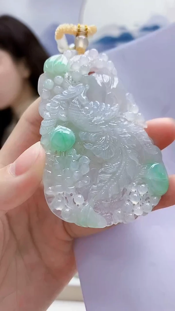 未镶嵌定制翡翠4829lr-毛货挂件57