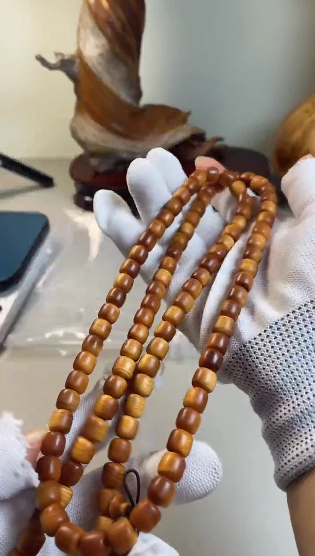 柏木（崖柏）太行崖柏0.8干黑油老型108手串