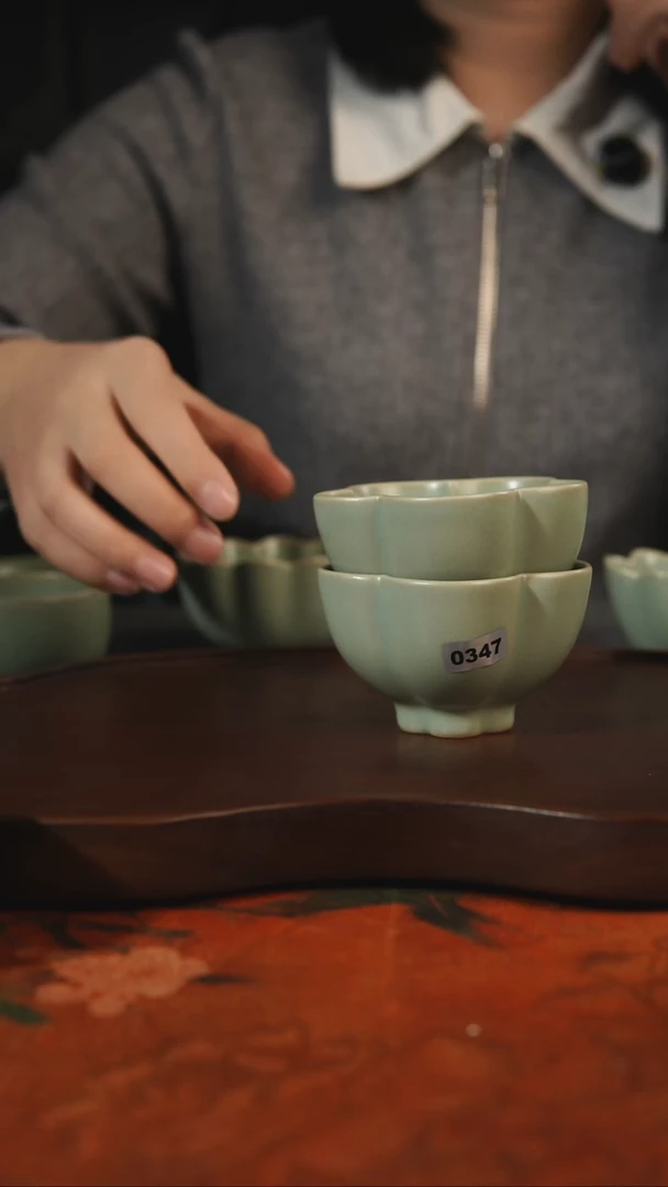 杯子瓷用****0汝州原产地原矿仿古老釉q347