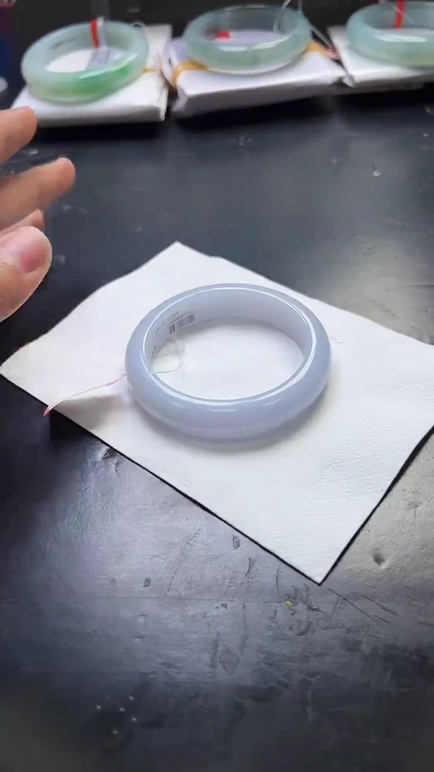 未镶嵌手镯翡翠翡翠手镯8 圈口52＋