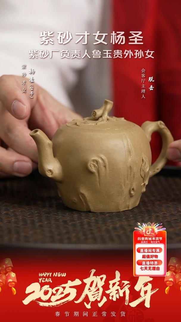 【闪购商品】紫砂茶壶YSS11杨圣秋意老段泥180