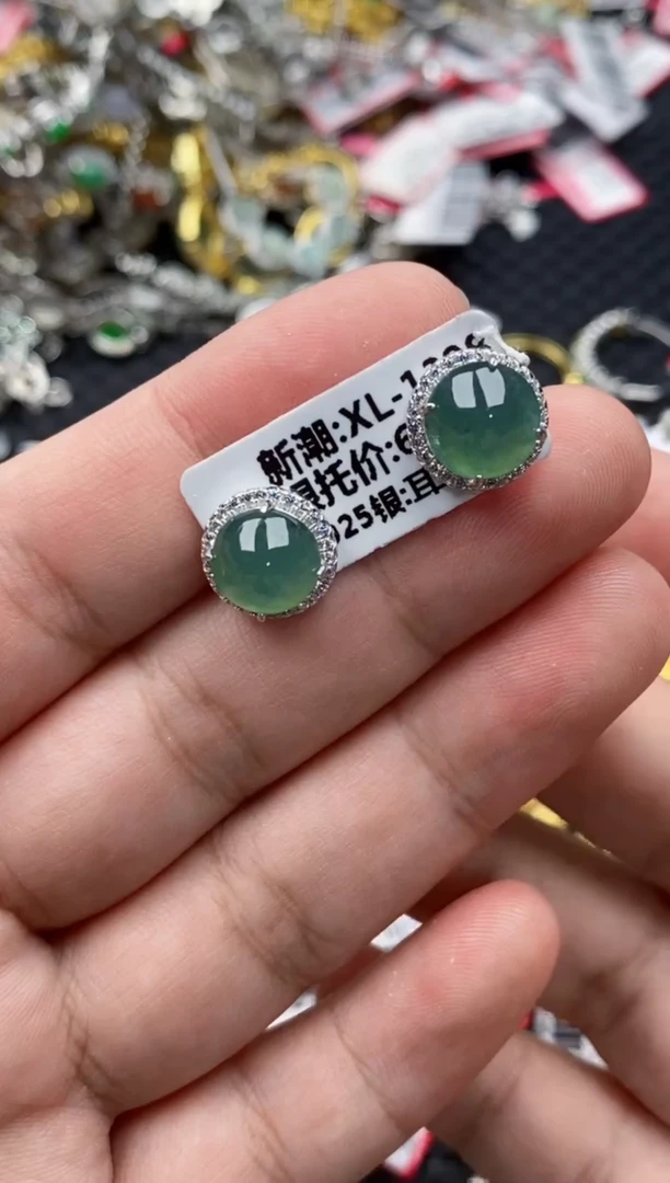 【闪购商品】翡翠戒指银S925镶嵌11111-1