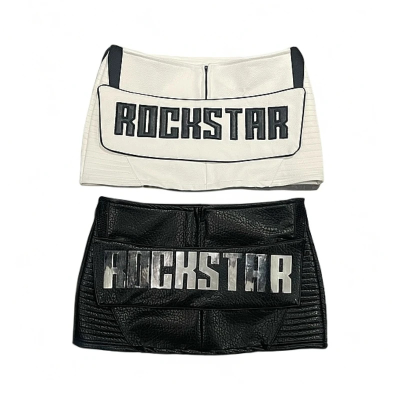 Coew July 原创设计 拼接低腰皮包裙 259